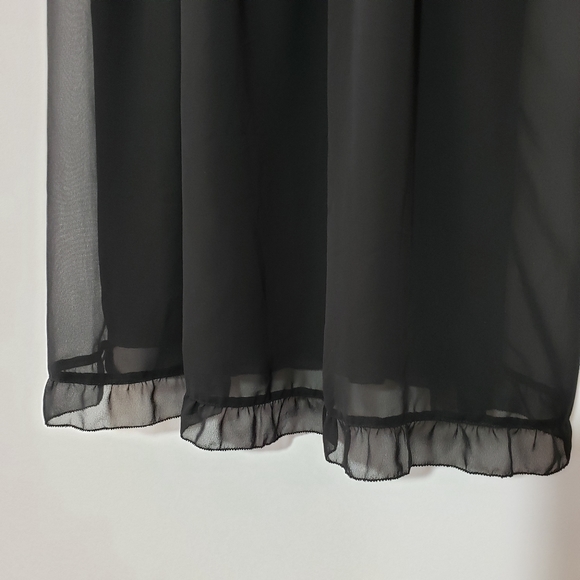 Abercrombie & Fitch Dress Ruffle Sleeves Size L - Picture 2 of 7